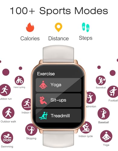 Smart Watches for Women Men (Answer/Make Calls, 3 Bands), 1.85" Fitness Tracker Watch for iPhone/Android Phones with Heart...