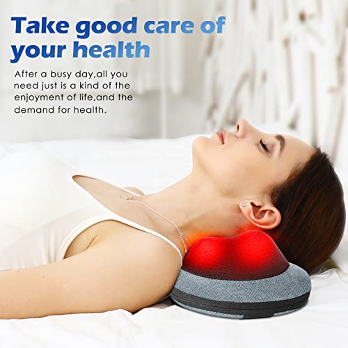 Papillon Neck Massager,Shiatsu Electric Back Massager with Heat,Neck Back Pain Relief Gifts for Mom/Dad/Women/Men,Deep Tis...