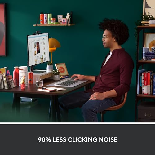 Logitech Signature M550 L Full Size Wireless Mouse - for Large Sized Hands, 2-Year Battery, Silent Clicks, Bluetooth, Mult...
