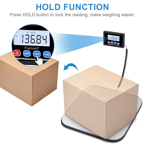 Fuzion-LiftX Shipping Scale, 440LB/200KG x 10g Digital Postal Scale, Hold/Tare Function, Shipping Scale for Packages Small...