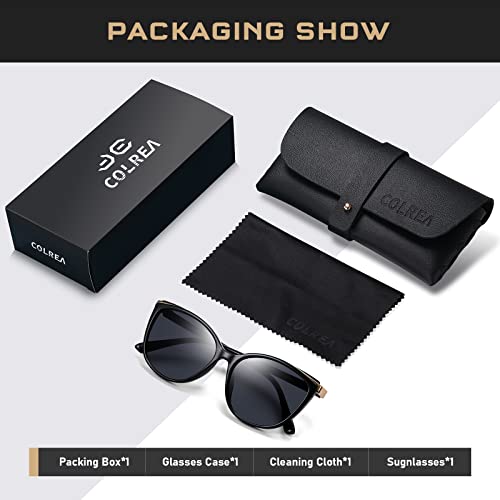 Colrea Trendy Cat Eye Sunglasses for Women Fashion Cateye UV400 Protection Glasses CL22017