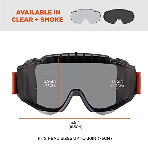 Ergodyne Skullerz Modi Protective OTG Safety Goggle, Indirect Venting, Anti Fog, Scratch Resistant