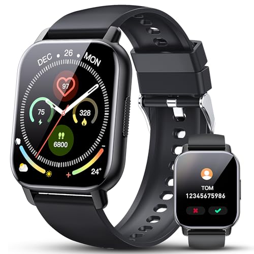 Smart Watch for Men Women, 1.85" HD Touchscreen Fitness Tracker with Bluetooth Calling, 2025 Fitness Watch with 110+ Sport...