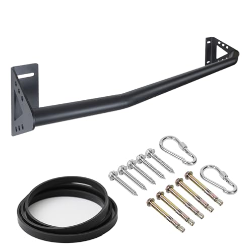 Purife Wall Mounted Pull Up Bar Doorway, Heavy Duty Strength Training Pull-Up & Chin Up Bars for Doorframe, Support Beam o...