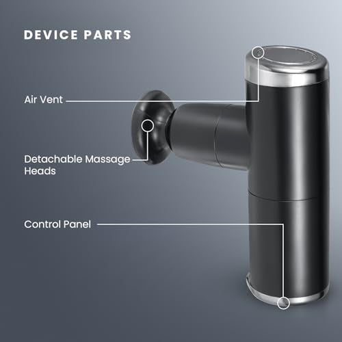 HOM Deep Tissue Mini Massage Gun - Quiet and Portable Handheld Massager for Treating Muscle Soreness, Back Pain and Body Ache