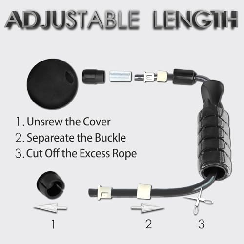 Cordless Jump Rope for Fitness with Indoor Jumping Rope Weighted Ropeless Skipping Jump Rope for Men Women Kids High-Speed...