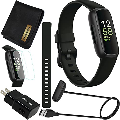 Fitbit Inspire 3 Health & Fitness Activity Tracker (Black) with Workout Intensity, Sleep Tracking, Heart Rate, S & L Band...