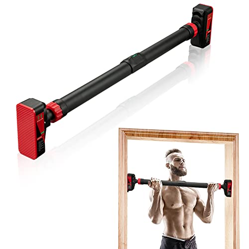 Pull Up Bar for Doorway, Strength Training Pull-up Bars, Chin Up Bar, No Screws, With Level Meter and Adjustable Width for...