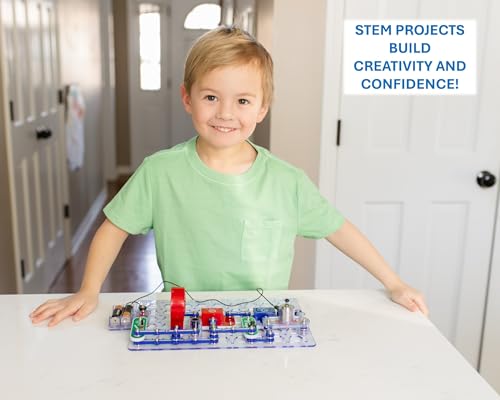Snap Circuits Jr. SC-100 Electronics Exploration Kit, Over 100 Projects, Full Color Project Manual, 28 Parts, STEM Educati...
