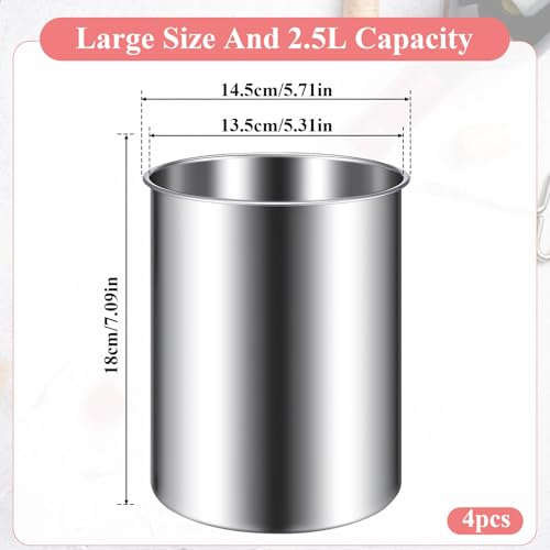4 Pcs Stainless Steel Wine Ice Bucket, Wine Bottle Cooler, Insulated Champagne Ice Bucket, Keeps Cold for Hours, Fits Most...