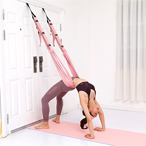Tchrules Leg Stretcher Strap, Backbend Training Belt with Door Anchor, Flexibility Trainer Stretching Equipment Assist Str...