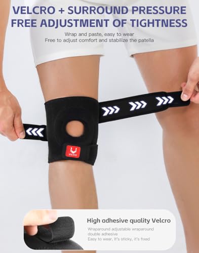 Knee Brace for Women Men Knee Braces for Knee Pain ACL MCL Arthritis Joint Pain Relief, Adjustable Compression Sleeve Pate...