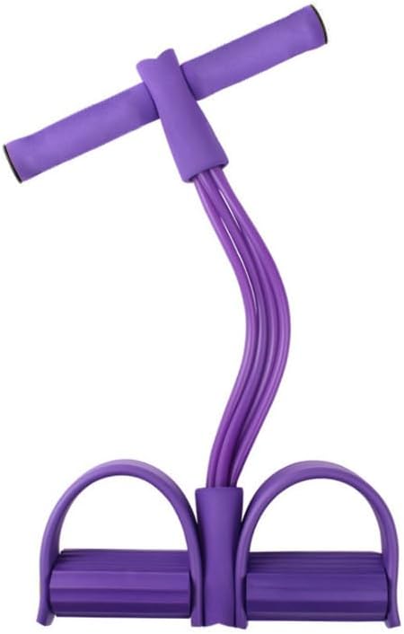 21 Fitness Resistance Bands-4 Tube Pedal Ankle Puller,Pedal Resistance Band with Handle,Resistance Bands,Strength Trainin...