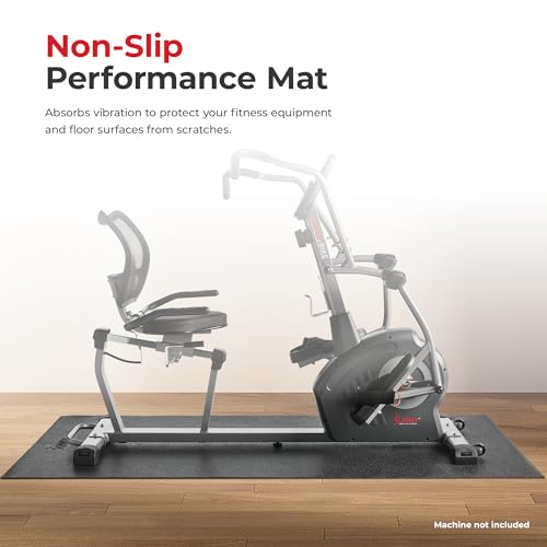 Sunny Health & Fitness Non-Slip Home Gym Mat – Workout Floor Protection Foam Pad for Treadmill, Bike, Elliptical, Yoga and...