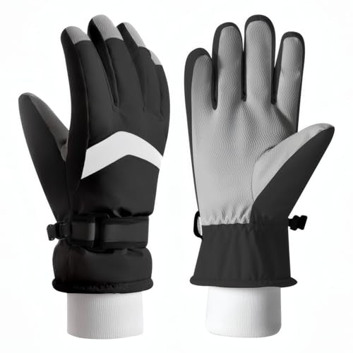 DARCHEN 3-12 Kids Snow Gloves Boys Winter Waterproof Ski Snowboarding Insulated Warm Windproof Cold Weather Sports Age Gir...
