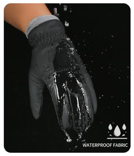 Eohak Men and Women Ski Gloves Winter Cold Weather Gloves Touchscreen Warm Waterproof Gloves for Cycling, Running, Drivin...