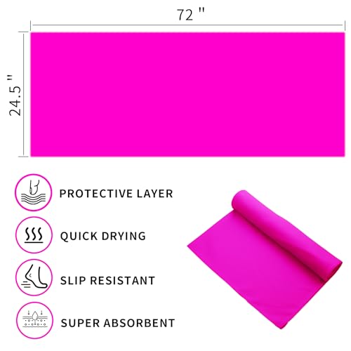 MIAOMIAO Non-Slip Hot Yoga Towel Set,Super Absorbent Microfiber in, 24.5" x 72" - Anti-Slip, Injury Free Design for Pilate...