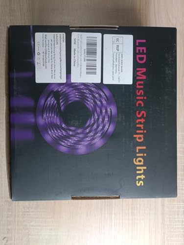 Glpe Led Strip Lights, 16.4Ft Bluetooth Rgbw, Usb Powered, Waterproof, With Smart App & Remote Control For Home Decor