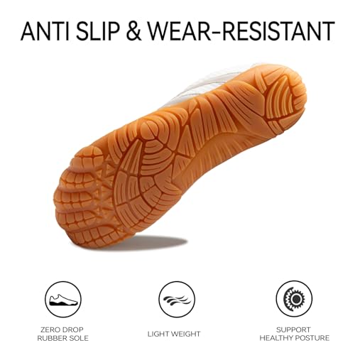 Barefoot Shoes Women Casual Sneakers,Wide Toe Box Shoes Women Zero Drop Barefoot Shoe Men,Minimalist Trail Running Shoe,No...