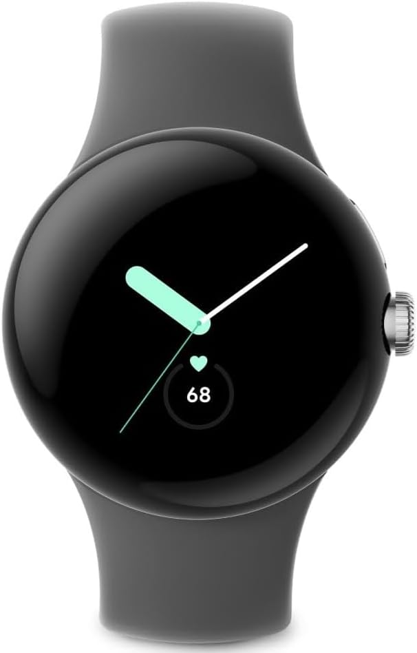 Google Pixel Watch 41mm Smartwatch with LTE WiFi, GPS, BT and Heart Rate Monitor in Bulk Packaging (Polished Silver)