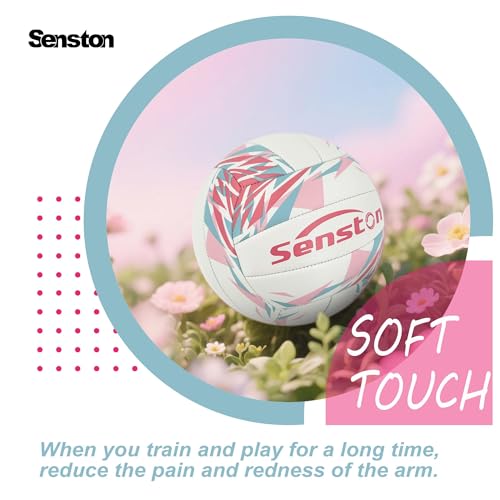 Senston Soft Volleyball Official Size 5 - Beach Volleyball for Indoor/Outdoor Play/Entertainment