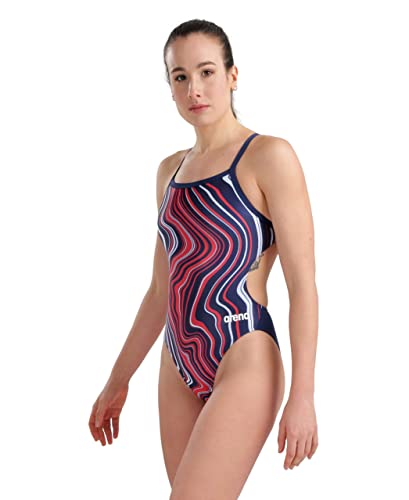 Arena Womens Arena Performance Women's Marbled Challenge Back Swimsuit