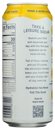 Leisure Hydration Lemonade Electrolyte Refresher, 16 Fz