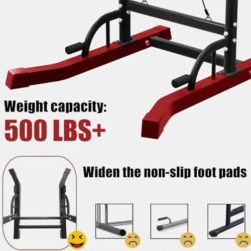 Tappio Power Tower Pull Up Bar for Home Gym, Multi Functional Pull Up Bar Stand Dip Bar Station, Adjustable Height Workout...