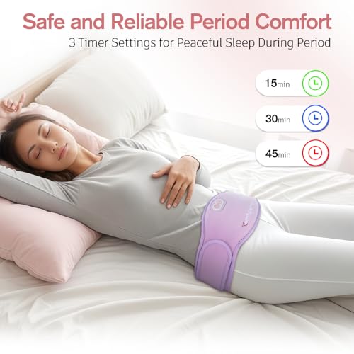Comfytemp Portable Belly and Back Heating Pad for Period, FSA Eligible HSA Cordless Dual-Zone Menstrual Heating Pad Wearab...