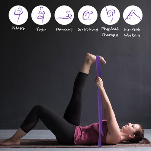 Outus 20 Pack Yoga Blocks and Straps Non-Slip EVA Foam Blocks with Metal D Ring Straps for Gym Exercise and Workout