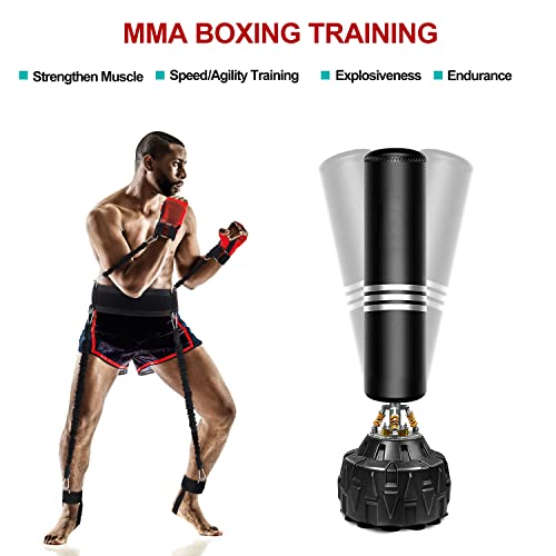 Boxing Resistance Bands MMA Boxing Training Equipment Gear with Handles/Ankle Cuff/Belt for Men,Shadow Boxing Accessories ...