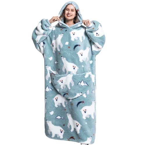 HZAAM Wearable Blankets for Women, Adult Wearable Blanket Men, Blanket Hoodie