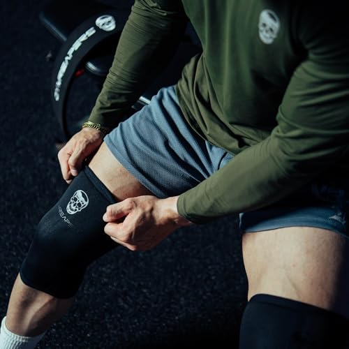 Gymreapers Knee Sleeves (1 Pair) With Gym Bag - IPF Approved - Knee Compression Sleeve Support for Squats, Weightlifting, ...