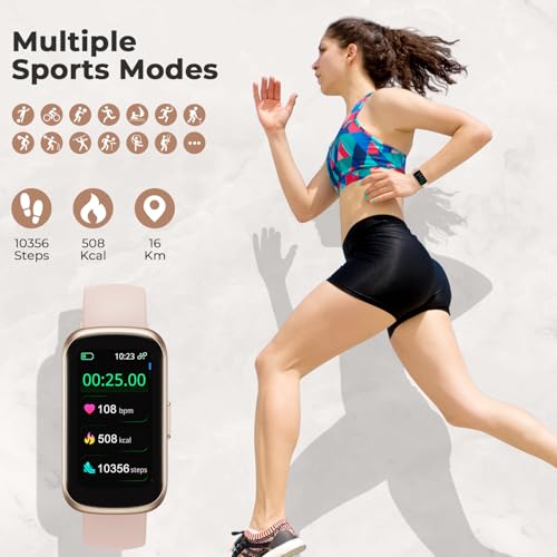 TIFOZEN Fitness Tracker for Women Men, Smart Watch Band with 24/7 Heart Rate Blood Oxygen Sleep Monitor, Calories Step Tra...