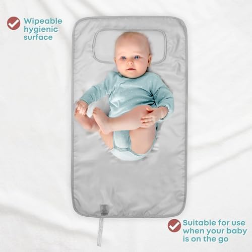 Hamur Home Portable Changing Pad – Waterproof, Washable & Easy Wipe Clean, Foldable Travel Baby Changing Mat for Diaper Bag, Compact & Lightweight, Must-Have for Newborns (Animal Pattern)