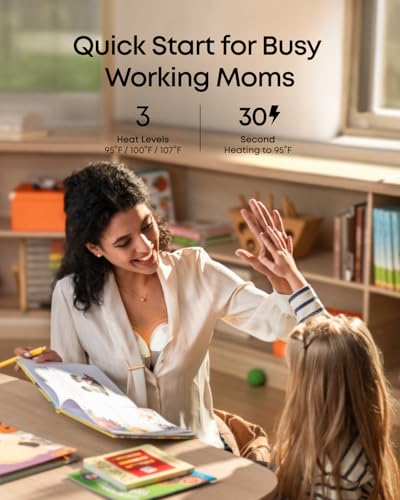 eufy Security Heated Breast Pump Hands-Free E20, Wearable with Innovative HeatFlow, 3 Heat Levels, Optimized Rhythm via Ap...