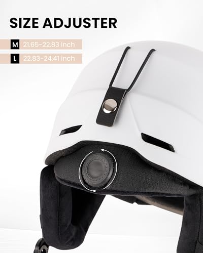 SNOWER Ski Helmet with Goggles, 2-in-1 Snowboard Helmet and Visor Goggles Combo - Adjustable Fit & Ventilation System - Sn...