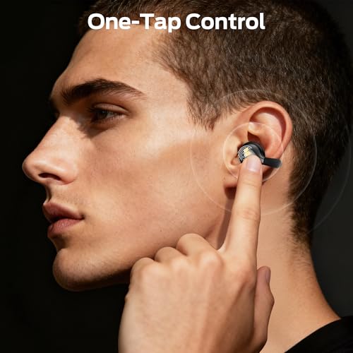 Monster Open Ear AC225 Earbuds, Stereo Sound, Bluetooth 6.0 Open Ear Headphones, Lightweight Comfort Clip-On Earbuds with ...