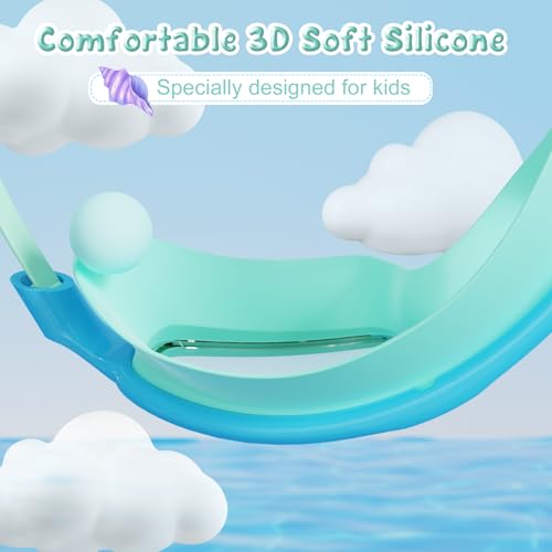 VegoVia Kids Swim Goggles 2 Pack, Anti-Fog UV Protection Wide View Swimming Goggles for kids 3-15 Youth Boys Girls Toddler