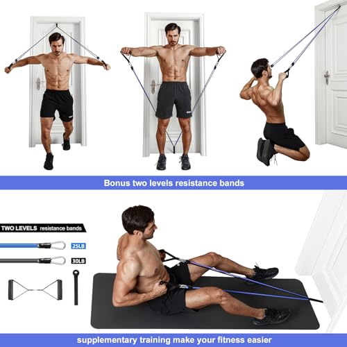 Ally Peaks Pull Up Bar for Doorway | Thickened Steel Max Limit 440 lbs Upper Body Fitness Workout Bar| Multi-Grip Strength...