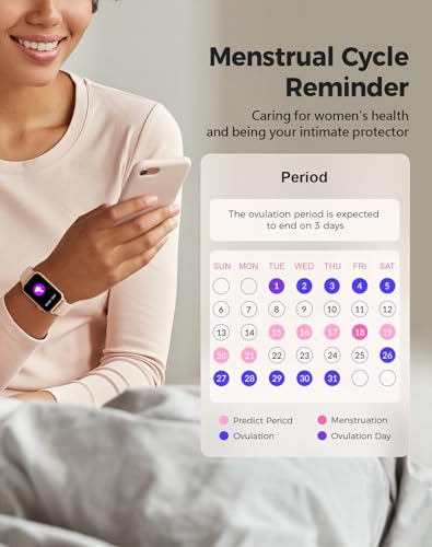 Health Fitness Tracker Smart Watch with 24/7 Heart Rate Blood Oxygen Blood Pressure Monitor Sleep Tracker 128 Exercise Mod...