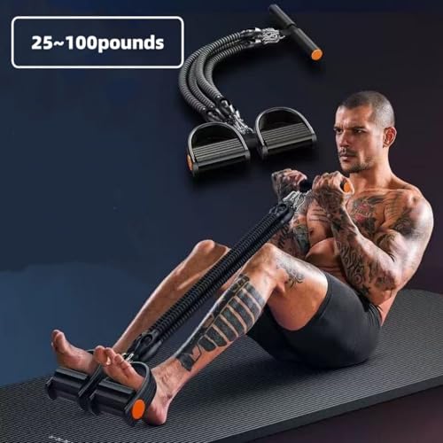 Resistance Bands for Exercise,6-Tube Elastic Yoga Pedal Puller Resistance Band, Natural Latex Tension Rope Fitness Equipme...