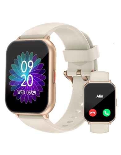 RUIMEN Smart Watches for Women Men (Answer/Make Calls, 2 Bands Included), 1.8" Smartwatch for iOS/Android Phones, Fitness ...