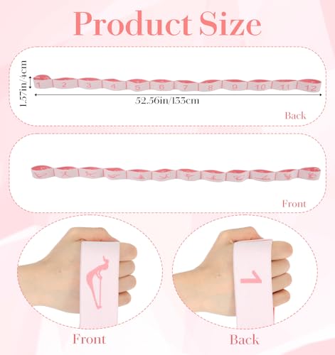 Stretching Strap, 12 Loops Yoga Straps for Stretching, Multi Loop Stretch Band for Flexibility Training, Leg Stretch & Exe...