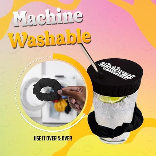 Nightcap Drink Cover Scrunchie- The Reusable Drink Spiking Prevention Scrunchie As Seen on Shark Tank