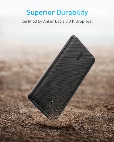 Anker Power Bank(PowerCore 10K), Compact Travel-Ready 10,000mAh Battery Pack with PowerIQ Charging Technology, 5V/3A High-...
