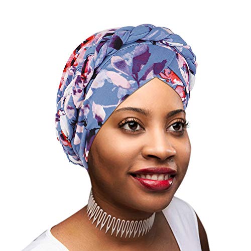 Novarena African Turban for Women Knot Pre-Tied Bonnet Beanie Cap Headwrap
