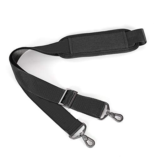 MOSISO 56 inch Shoulder Strap, Adjustable Thick Soft Universal Replacement Non-Slip Fit Padded with Metal Swivel Hooks for...