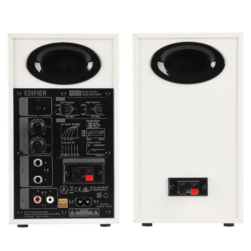 Edifier MR3 Powered Studio Monitor Speakers, Hi-Res Audio Certified Bluetooth V5.4 Active Bookshelf Loudspeakers, 2.0 Comp...