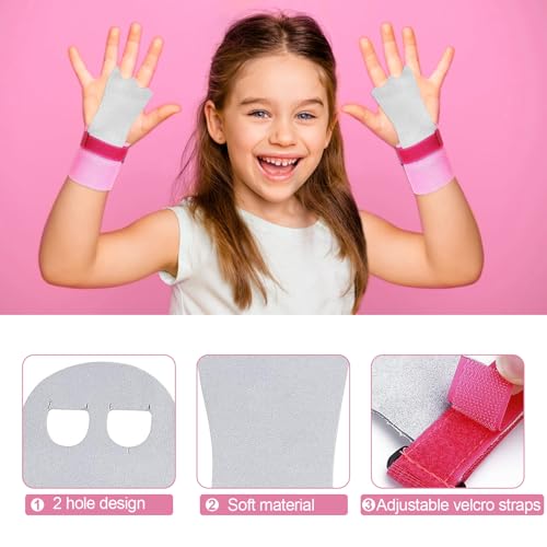 heqxwl 2PCS Gymnastics Hand Grips Gloves Wristbands, Gymnastic Hand Grips Gymnastic Bar Palm Protection and Wrist Support ...